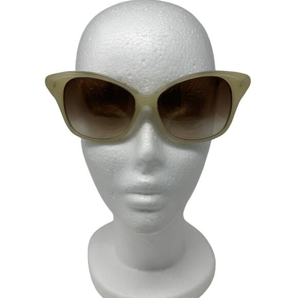 Balenciaga Retro Future Cat Eye Sunglasses ivory BB logo w/ case main image 6